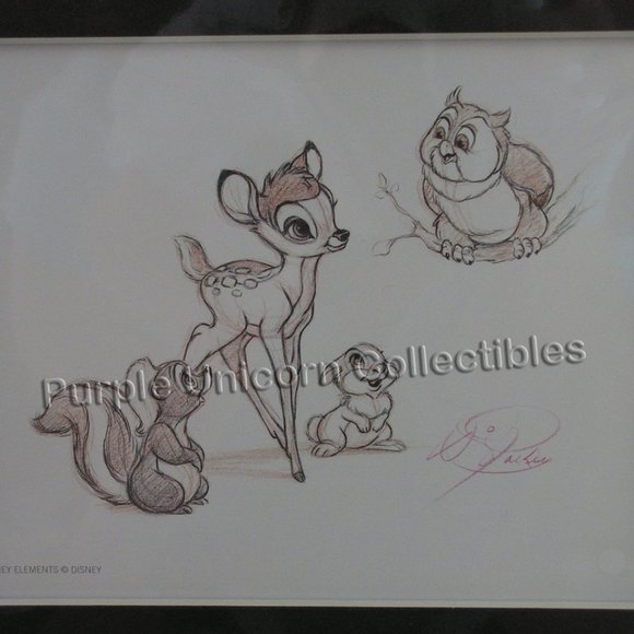 Swarovski Crystal Disney Bambi & Friends Lithograph - Picture 2 of 3